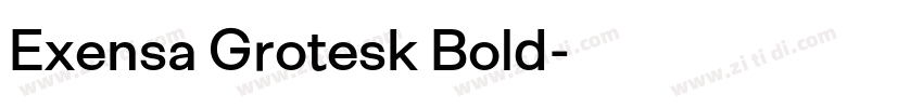 Exensa Grotesk Bold字体转换